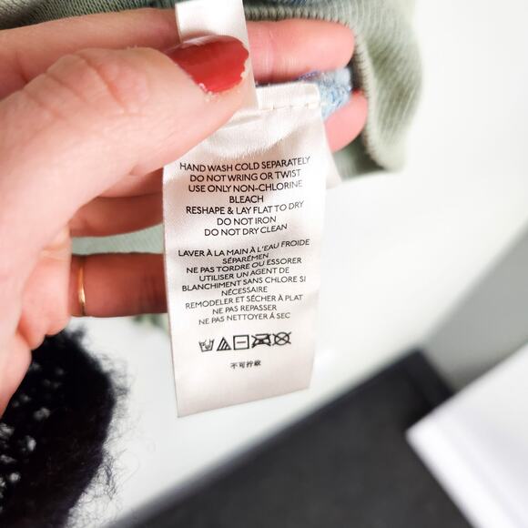 Free People We The Free True Blue Tie Dye Zip Up Crochet Jacket Medium - Picture 6 of 9